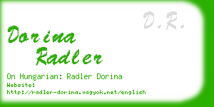 dorina radler business card